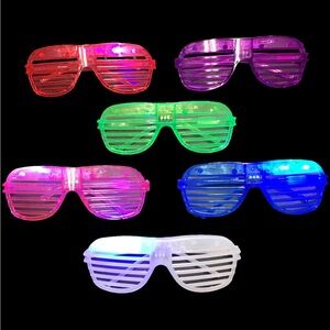 LED Light-Up Halloween- Party Glasses - Multicolor